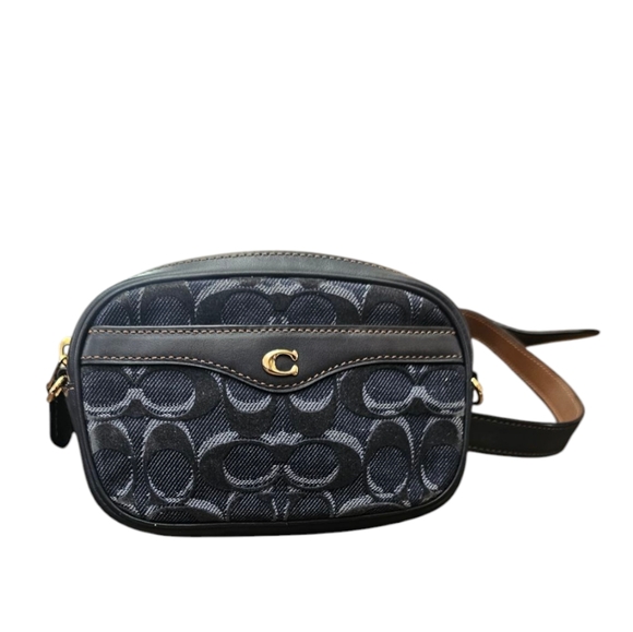 Coach denim chambray belt bag camera bag - Picture 1 of 5